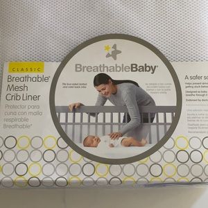 BreathableBaby Breathable Mesh Crib Liner – Classic White